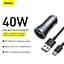 Зарядный автомобильный набор BASEUS Golden Contactor Pro Dual Quick Car Charger Set 40w TZCCJD-B0G - миниатюра 10