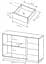 Комод Perfect Home Арко/Arco 2-дверный с 4 ящиками 2D4S/138 Дуб артизан/графит (PFH-091063) - миниатюра 2
