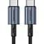 Кабель Choetech USB 2.0Type-C M-M,1,2 м, 60W обплетення, чорний (XCC-1014) - мініатюра 1