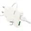 Адаптер мережевий Hoco Type-C to Lightning cable Biscuit charger N45 |1USB/1Type-C, QC/PD, 30W/3A| - мініатюра 1