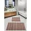 Набор ковриков для ванной комнаты Diva Parca Grey Beige 60 x 100 + 50 x 60 - миниатюра 1
