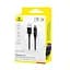 Кабель Baseus Lit Button-Control Fast Charging Data Cable USB-A to iP 2.4A 2 м Черный - миниатюра 2