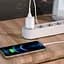 Адаптер мережевий HOCO Lightning Cable Briar dual port charger set N8 2 порти USB 2.4A білий - мініатюра 5