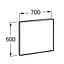 Дзеркало для ванної кімнати Roca Victoria Basic 70 см A812327406 - мініатюра 3