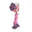 Игрушка для собак Misoko&Co Шипы с веревкой pink 38 cm - миниатюра 2