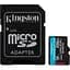 Карта памяти Kingston 256GB microSDXC сlass 10 UHS-I U3 V30 A2 Canvas Go Plus G4 (SDCG4/256GB) - миниатюра 1
