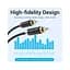 Кабель мультимедийный 2xRCA M to 2xRCA M 1.0m black Vention (VAB-R06-B100) - миниатюра 3