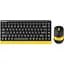 Комплект (клавіатура+мишка) A4Tech FG1110 USB Bumblebee - мініатюра 1