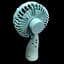 Ручной бытовой портативный вентилятор Mini Fan 6601 на аккумуляторе с ручкой мини вентилятор ментоловый - миниатюра 2