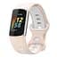 Силиконовый ремешок Primolux Sport для фитнес браслета Fitbit Charge 5/Charge 6 Pink White/размер М - миниатюра 3