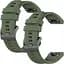 Ремешок DK для Garmin Fenix 7X 26mm Silicone Sport Band Classic 2 шт. (015187) (green) - миниатюра 1
