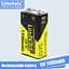 Аккумулятор Крона аккумуляторные батарея формата 6F22 LiitoKala USB-9V 1100mAh - миниатюра 2