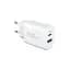 Мережевий зарядний пристрій ArmorStandart Poweraze 25W GaN Type-C + USB-A White (ARM87067) - мініатюра 1