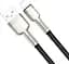 Кабель Baseus Cafule Metal Series Data Cable USB to Lightning 2.4A 2m CALJK-B01 Black - миниатюра 4