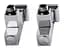 Набір кутових кранів Solomon LUX 8888-CUBE 1/2" з американкою Chrome 30412 - мініатюра 6