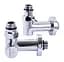 Набір кутових кранів Solomon TEN 7777 1/2" з американкою Chrome 30412 - мініатюра 2