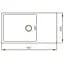 Кухонна мийка Mixxus MX7844-200x1.2-Satin MX0560, Нержавіюча сталь - мініатюра 2