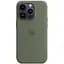 Силіконовий чохол CasePro Silicone Case з MagSafe Olive для iPhone 14 Pro - мініатюра 1