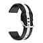 Ремешок для Samsung Galaxy Watch 5 40mm - черно-белый ширина крепления 20мм силикон Watchbands D2 Normal (W37-1WB53175754) - миниатюра 2