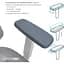 Кресло офисное Officepro Atlas OC630-W-LG-LG White/Light Gray (OC630-W-LG-LG) - миниатюра 12