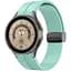 Ремешок для Samsung Galaxy Watch 4 44mm - бирюзовый ширина крепления 20мм силикон Watchbands Cls-black (W33-3WB10289017) - миниатюра 1