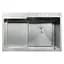Кухонна мийка Mixxus MH7849R-HK Nano-Silver MX1937, Нержавіюча сталь - мініатюра 1