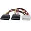 Кабель живлення Molex 4 pin - 2 x SATA power Female (S0449) - миниатюра 1