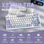 Игровая беспроводная механическая клавиатура Attack Shark X820 Ultra / Три режима подключения / Pre-Lubed Linear Switch / White - миниатюра 2