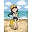 Картина по номерам "Beach Belle Santoro Gorjuss Collection" KHO8677, 30х40 см - миниатюра 1