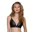 Эластичный топ с кружевом Passion TOP black L - миниатюра 1