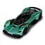 Автомодель Aston Martin Valkyrie 1:18 зелена 250938AMVKSG - мініатюра 1