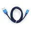Дата кабель USB 2.0 AM to Lightning nylon 1m blue Vinga (VCPDCLNB21B) - мініатюра 1