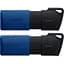 USB флеш накопитель Kingston 2x64GB DataTraveler Exodia M Black/Blue USB 3.2 (DTXM/64GB-2P) - миниатюра 1