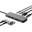 Trust Адаптер Trust Dalyx 8in1 USB-C > 1xUSB-A 3.2/USB-A 2.0/2xUSB-C/HDMI/Ehernet/SD/microSD, Алюминий, 0.15м, Серый - миниатюра 1