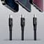 Кабель Baseus Rapid Series 3-in-1 Cable Type-C to Type-C/Lightning/MicroUSB PD 20W 1.5m CAMLT-SC01 Black - мініатюра 6