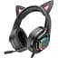 Навушники Hoco Cute cat luminous cat ear gaming headphones W107 рожеві вставки - мініатюра 4