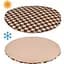 Лежак для животных BronzeDog Comfort круглый L 55х14 см бежевый з коричневым - миниатюра 4
