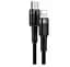 Кабель Baseus Cafule Cable Type-C to iP PD 20W 1m Gray Black (CATLKLF-G1) - мініатюра 2