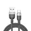 Кабель Brevia USB to Type-C 2,4A  1,2 м, черный ZIP (52120BUCZ1) - миниатюра 1