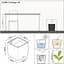 Вазон Lechuza Cube Cottage 30 графітовий (15373) - мініатюра 4