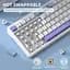 Игровая беспроводная механическая клавиатура ATTACK SHARK X85 / Три режима подключения / White Jade Switch / White - миниатюра 9