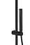 Душевая система Corsan Lugo black mat с изливом CMN015MBL, Черный матовый - миниатюра 6