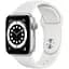 Смарт-часы Apple Watch Series 6 GPS 44mm Silver Aluminum Case with White Sport Band [M00D3] [50381] - миниатюра 1