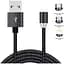 Дата кабель USB 2.0 AM to Lightning + Micro 5P + Type-C 1.2m Magneto bla XoKo (SC-350MGNT-BK) - мініатюра 1