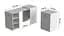 Стол-тумба трансформер Смарт 1/2 Ferrum-decor 750x1450x600 ДСП Белое 16 мм (FRD-105074) - миниатюра 2