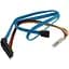 Кабель для передачі даних SATA 7pin (F) to SAS (SFF-8482) 0.7m Value (S0130) - мініатюра 1