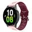 Ремешок для Samsung Galaxy Watch 5 44mm - розово-темно-красный ширина крепления 20мм силикон Watchbands Flower (W35-1WB91937766) - миниатюра 2