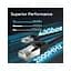 Патч-корд 0.5м, S/FTP cat 8 RJ-45 black Vention (IKKBD) - мініатюра 3