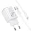 СЗУ Borofone BAS81A Star 10.5W (2USB-A) + кабель USB to Lightning White - миниатюра 3