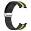 Ремешок для Samsung Galaxy Watch 6 40mm 6 44mm - черно-зеленый ширина крепления 20мм силикон Watchbands Cls-line (W15-8WB88012224) - миниатюра 4